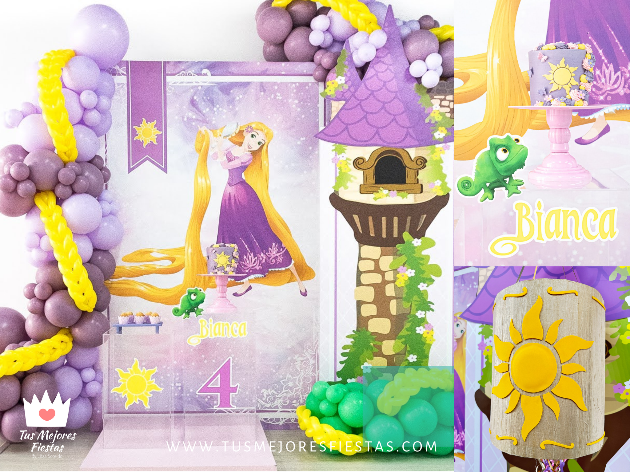 Un Cumpleaños de Ensueño con Temática de Rapunzel En Madrid